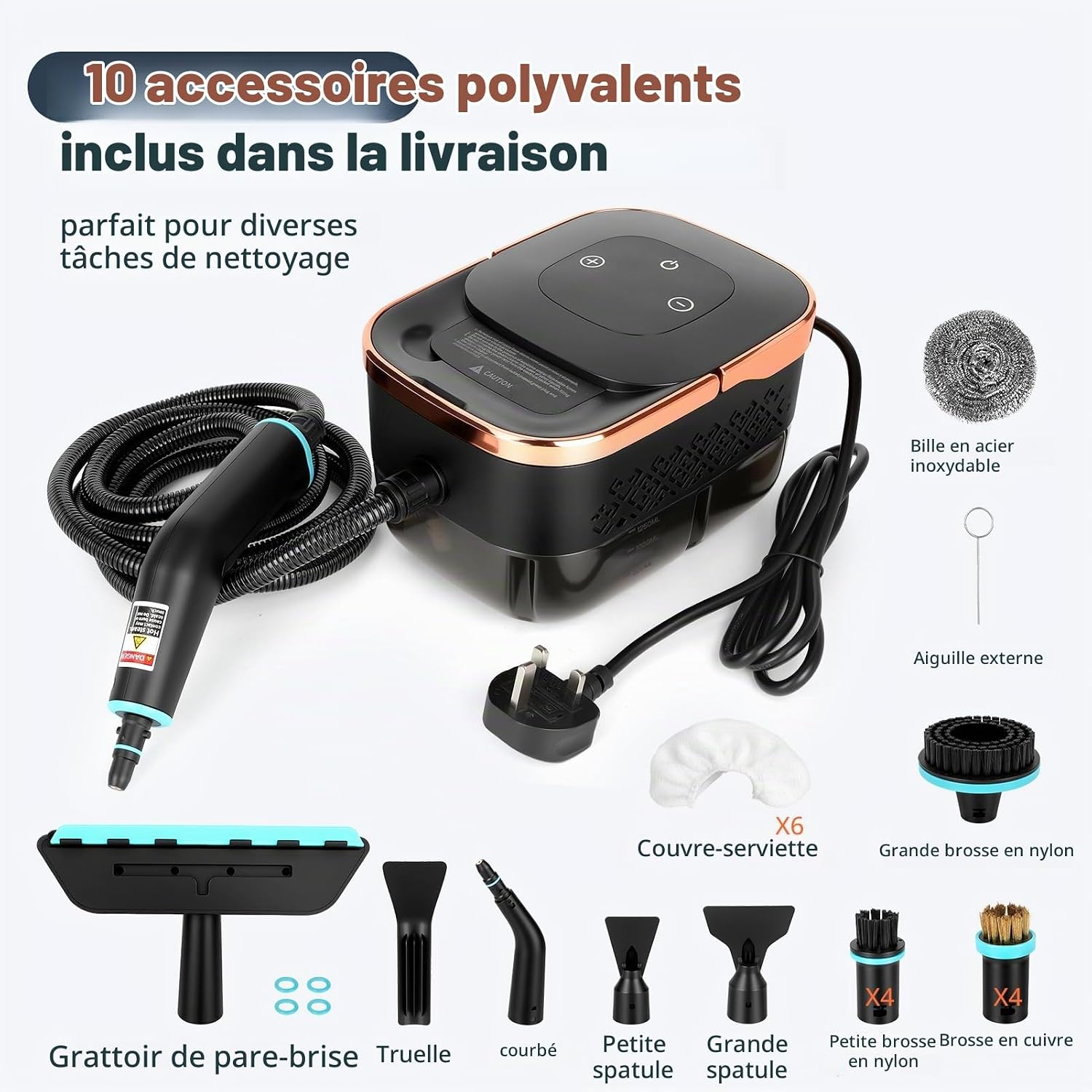 Nettoyeur Vapeur à Main 2500 W
